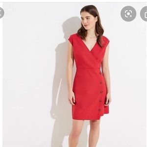 Loft red size 4 dress